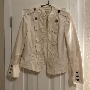 Cremieux Bellboy Bellhop Military Drummer Style Jacket/Coat/Blazer - White